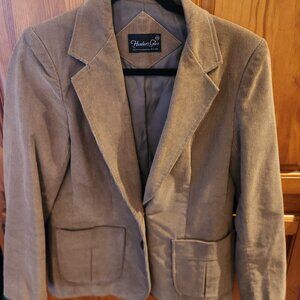 Hunter's Glen tan corduroy women's suit coat size 10 like new